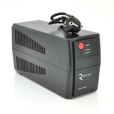ИБП Ritar RTP500 (300W) Standby-L, LED, AVR 1st, 2xSCHUKO socket, 1x12V4.5Ah, plastik Case ( 300 х 140 х 205 6187 фото
