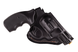 Кобура для Револьвера 25" поясная на пояс формованная кожаная черная SAG 22101 фото 1