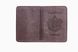 Обложка на паспорт кожаная натуральная с гербом (коричневый ) SAG 13002 фото 1