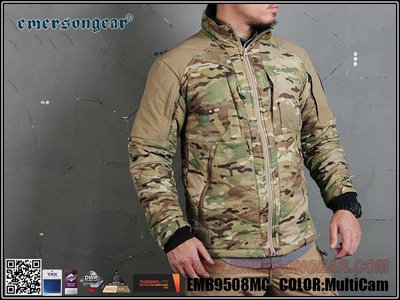 EmersonGearS BlueLabel PATRIOT LITE"Clavicular Armor" Tactical Warm & Windproof Layer / MultiCam - M EMB9508MCM фото