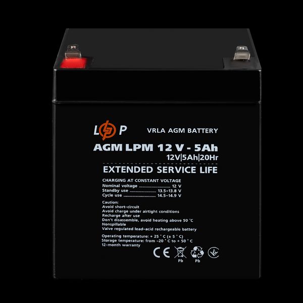 Аккумулятор AGM LPM 12V - 5 Ah 2290549945 фото