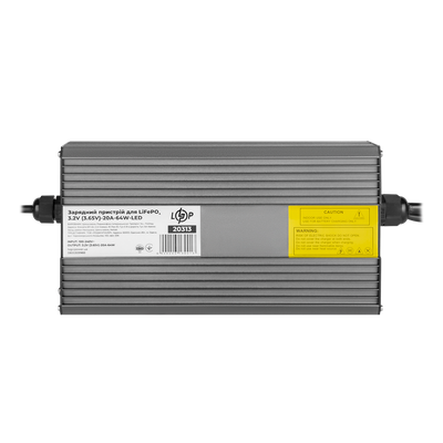 Зарядний пристрій для акумуляторів LiFePO4 3.2V (3.65V)-20A-64W-LED 20313 фото