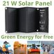 Портативний зарядний пристрій сонячна панель Bresser Mobile Solar Charger 21 Watt USB DC (3810030) 930148 фото 2