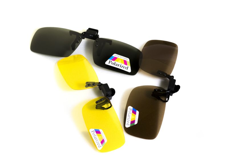 Полярізаційна накладка на окуляри (жовта) 0ПОЛН-М30П фото