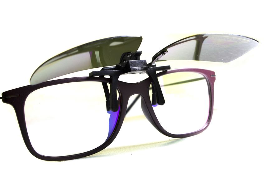 Полярізаційна накладка на окуляри (жовта) 0ПОЛН-М30П фото