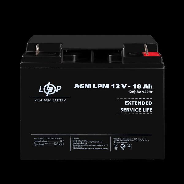 Аккумулятор AGM LPM 12V - 18 Ah 2364006297 фото