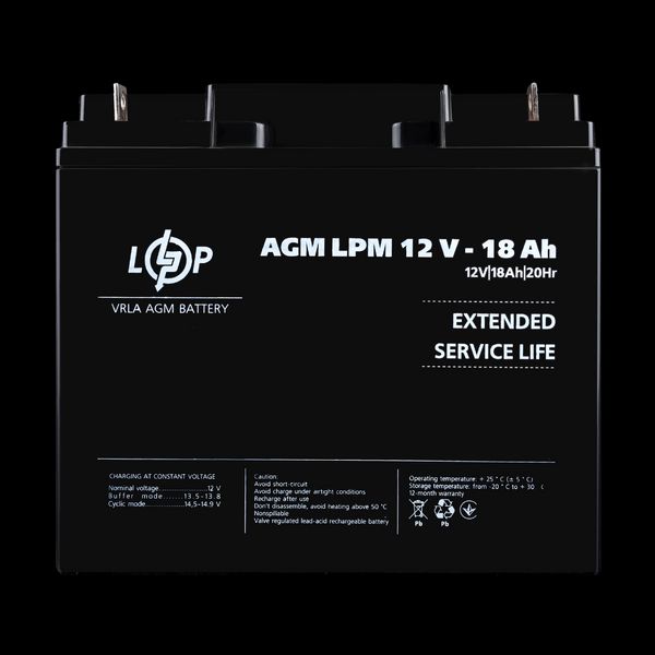 Аккумулятор AGM LPM 12V - 18 Ah 2364006297 фото