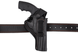Кобура для Револьвера 4" поясная скрытого внутрибрючного ношения с клипсой формованная кожаная чёрная SAG 24201 фото 3