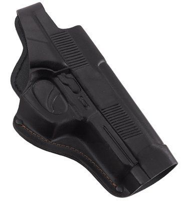 Кобура для Beretta 92 (Беретта) на пояс поясная формованная (кожаная, черная) ' ' 2964331008 фото
