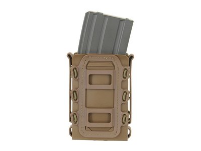 SOFT SHELL RIFLE MAG POUCH WITH MOLLE CLIPS - Coyote Brown [TMC] 100932 фото