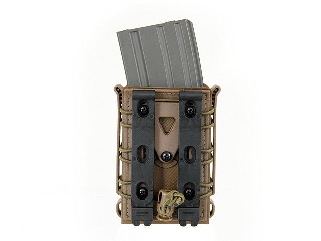 SOFT SHELL RIFLE MAG POUCH WITH MOLLE CLIPS - Coyote Brown [TMC] 100932 фото