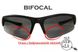 Бифокальные поляризационные защитные очки 3в1 BluWater Winkelman-1 (+2.5) Polarize (gray) серые 4ВИН1БИФ-Д2.5 фото 7
