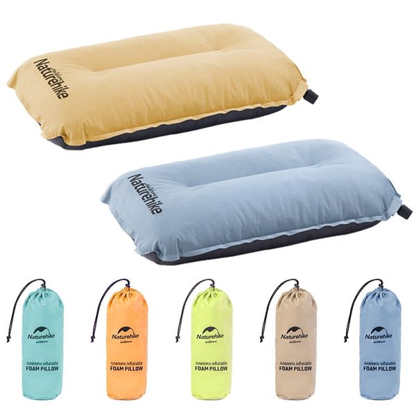 Самонадувающаяся подушка Naturehike Sponge automatic Inflatable Pillow NH17A001-L Light Blue 6927595777411 фото