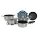 Набір посуду Gimex Cookware Set induction 9 предметів Silver (6977226) DAS302023 фото 1