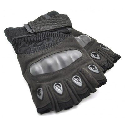 Тактичні безпалі рукавиці OAKLEY чорні 1001 фото