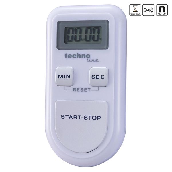 Таймер кухонний Technoline KT100 Magnetic White (KT100) DAS301200 фото