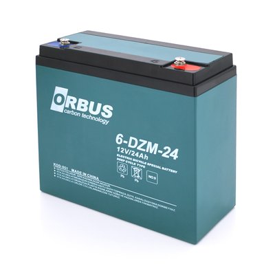 Акумуляторна батарея ORBUS 6-DZM-24 AGM 12 V 24 Ah (180 x76x167) 6.5 kg Q5/360 28909 фото