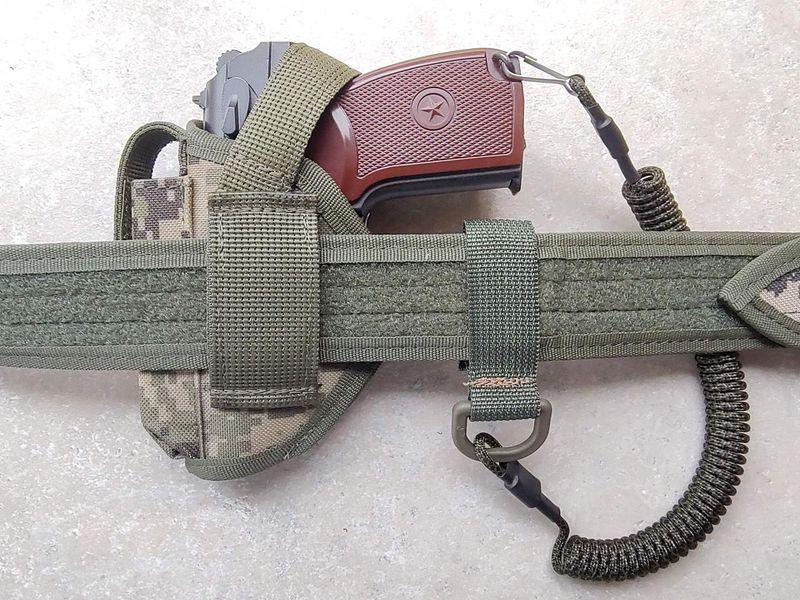 Кобура пістолет ПМ макаров поясний камуфляж піксель + шнур, 974 ' 2964331133 фото