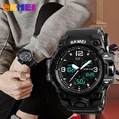 Тактичний годинник SKMEI 1155 - Black 100755 фото