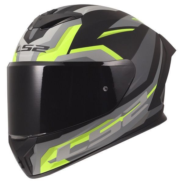 Мото шлем LS2 FF820 Rapid 3 Hyper Black Hi-Vis Yellow 3037081775 фото