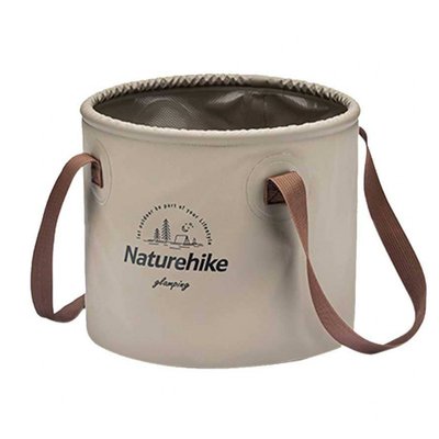 Відро складне Naturehike Round bucket PVC 20 л NH20SJ040 Light Coffee 6927595764633 фото