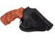 Кобура Револьвер 25 поясная скрытого внутрибрючного ношения формованная с клипсой кожа черная SAG 22201 фото 1