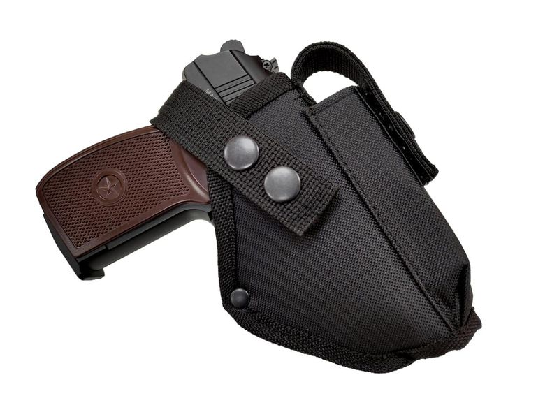 Кобура для пістолета макara ПМ + шнур тренчик спіралька рем чорний 986 SAG 11609-986 фото