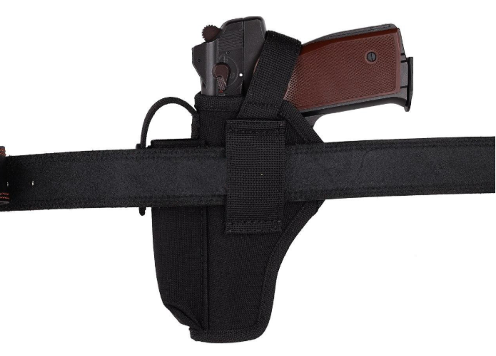 Кобура АПС Автоматический пистолет Стечкина поясная с чехлом под магазин черная SAG 16601 фото