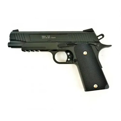 G38 страйкболний пістолет Galaxy Colt метал пружиний чорний 101062 фото