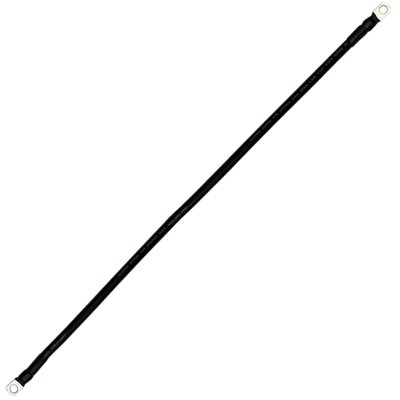 Провід мідний для з'єднання АКБ 25 кв. мм – 100 см (з клемами) чорний 19917 фото