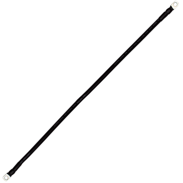 Провод медный для соединения АКБ 25 кв. мм - 100 см (с клеммами) черный 19917 фото