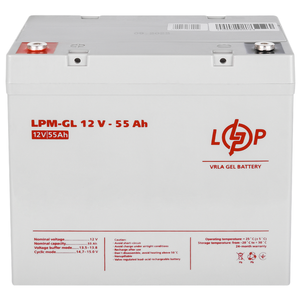 Акумулятор гелевый LPM-GL 12V - 55 Ah 15266 фото