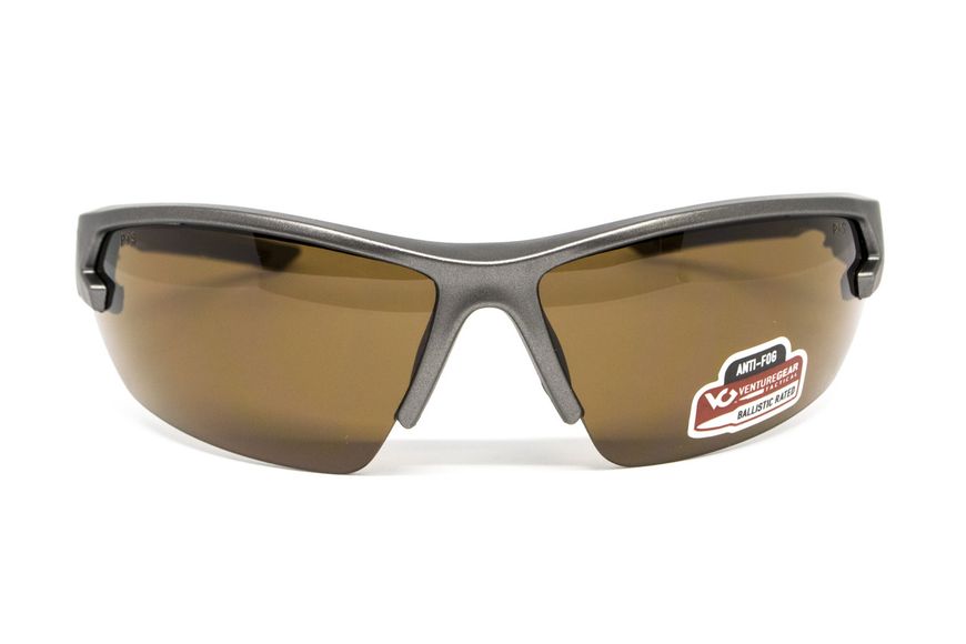 Захисні окуляри Venture Gear Tactical Semtex 2.0 Gun Metal (bronze) Anti-Fog, коричневі в оправі кольору "темний металік" VG-SEMGM-BZ1 фото