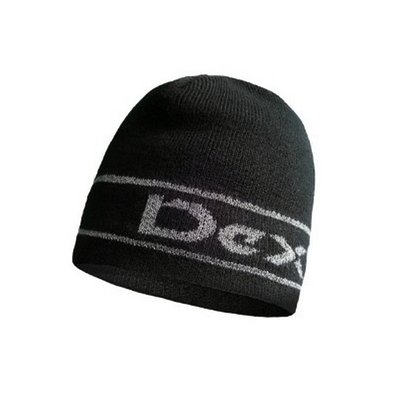 Шапка водонепроникна Dexshell Beanie Reflective Logo чорна з лого S/M 56-58 см DH373BLKSM фото