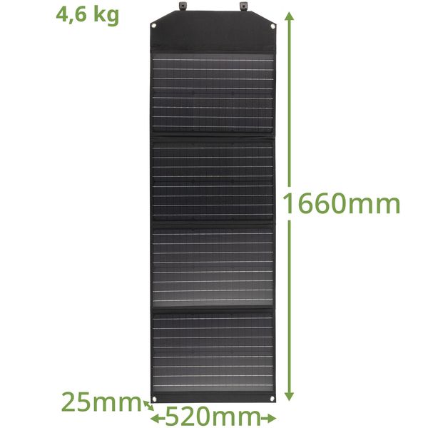 Портативний зарядний пристрій сонячна панель Bresser Mobile Solar Charger 120 Watt USB DC (3810070) 1908328634 фото