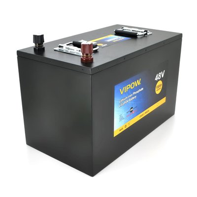 Акумуляторна батарея Vipow LiFePO4 51,2V 100 Ah з вбудованою ВМS-платою 80A (310*350*390) 17733 фото