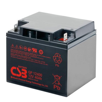 Аккумуляторная батарея CSB GP12400, 12V 40Ah (197х166х170мм), Q1 4309 фото