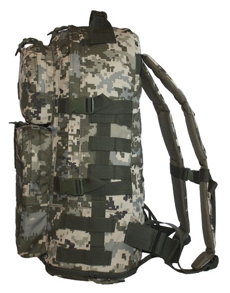 Тактический военный туристический крепкий рюкзак трансформер 40-60 литров пиксель SAG 163/3 фото