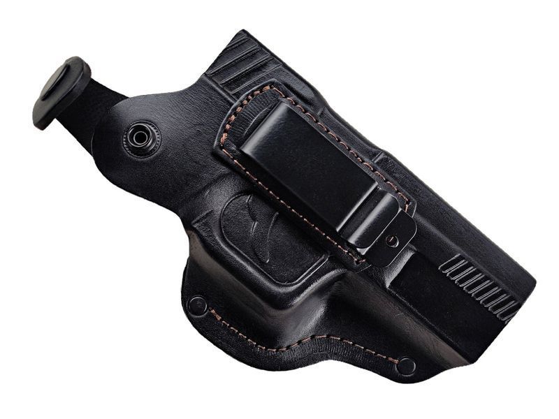 Кобура поясна Glock 17 формована з кліпсою (шкіра, чорна) ' 2964331024 фото