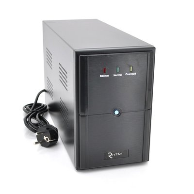ИБП Ritar E-RTM600L-U (360W) ELF-L, LED, AVR, 2st, USB, 2xSCHUKO socket, 1x12V7Ah, metal Case Q4 7860 фото