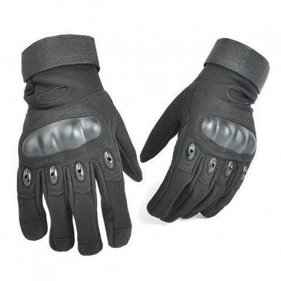 Тактичні повнопалі рукавиці OAKLEY чорні 100007 фото