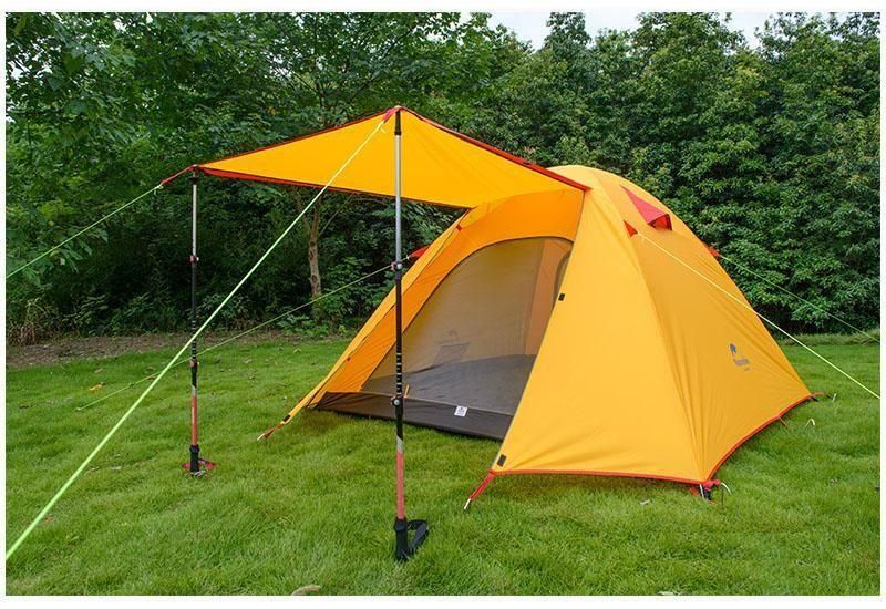 Палатка P-Series IIII (4-х местная) 210T 65D polyester Graphic NH18Z044-P orange 6927595729694 фото