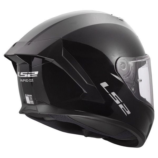 Мото шолом LS2 FF820 Rapid 3 Solid Gloss Black 3037144413 фото