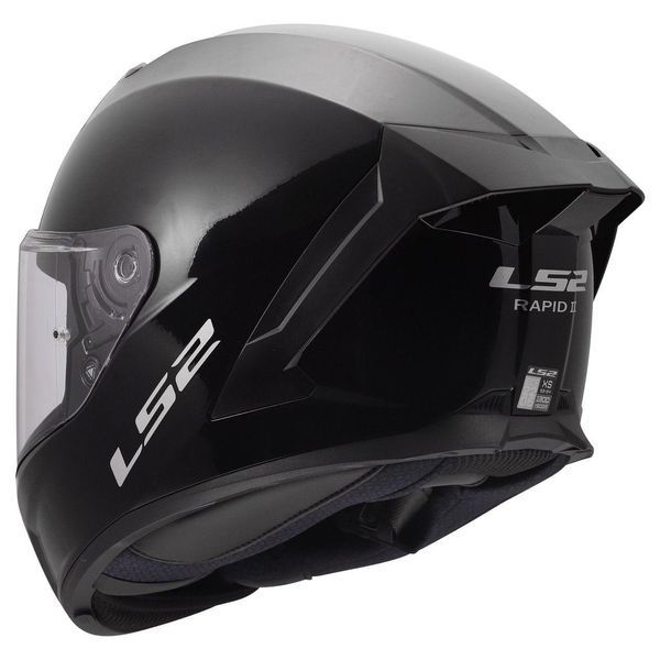 Мото шолом LS2 FF820 Rapid 3 Solid Gloss Black 3037144413 фото