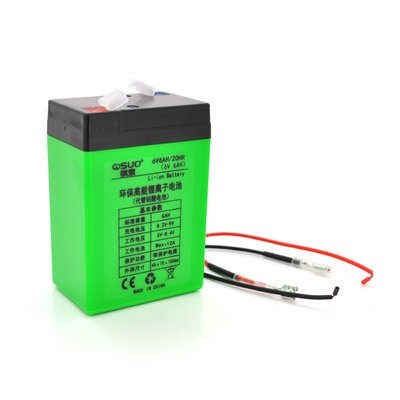 Аккумуляторная батарея литиевая QSuo 6V 6A с элементами Li-ion 18650 (70X46X100) + зарядное устройство 8,4V 18293 фото