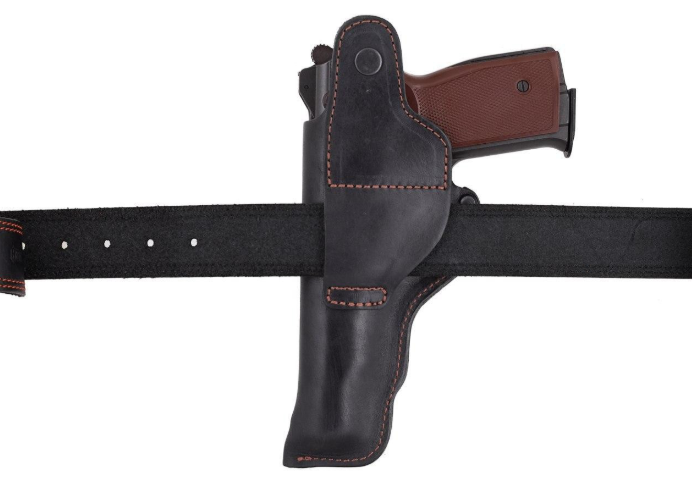 Кобура АПС Автоматический пистолет Стечкина поясная не формованная кожа черная 16102 SAG 16102 фото