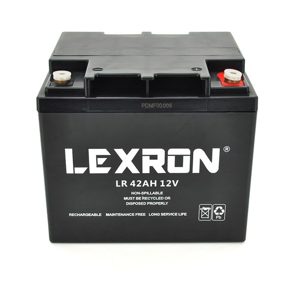 Аккумуляторная батарея Lexron LR-12-42 12V 42 Ah (197 x 165 x 172) 14kg 29317 фото