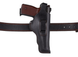 Кобура АПС Автоматичний пістолет Стєчкіна поясна прихованого внутрішньобрючного носіння е формована з кліпсою шкіра чорна 16202 16202 фото 3