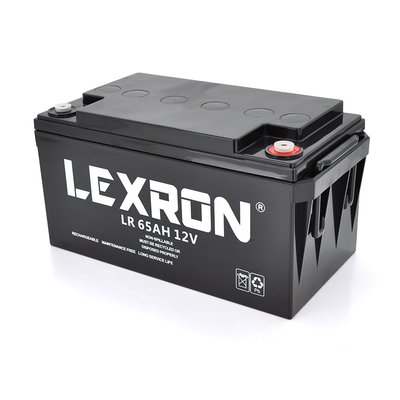 Аккумуляторная батарея Lexron LR-12-65 12V 65 Ah (348 x 167 x 178) 21kg 29318 фото