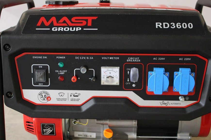 Бензиновый генератор MAST GROUP RD3600 RD3600 фото